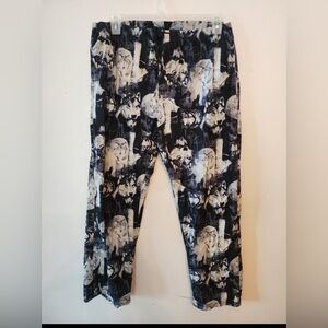North 15 lounge pants wolf print all over size mens medium